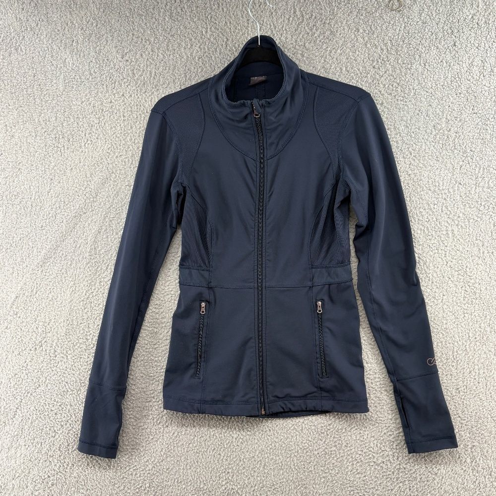 CALIA Core Knit Mesh Track Jacket Navy size Medium